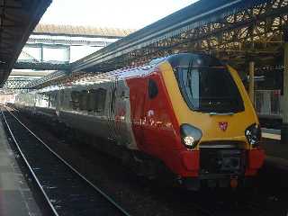 picture of Virgin Super Voyager class 221 221126 at Exeter St Davids.
 