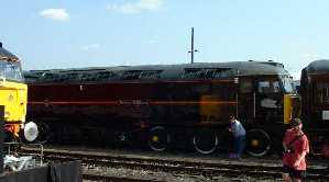 picture of Royal Livered Class 47 on Display at old commmon 