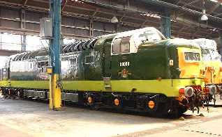 picture of Class 55 Deltic D9000 on Display at Old Oak Common 